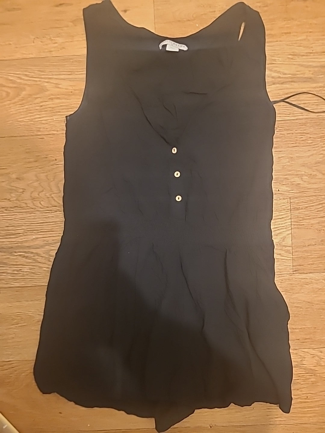 Ladies Cotton On Size Small Black Sleeveless Playsuit
