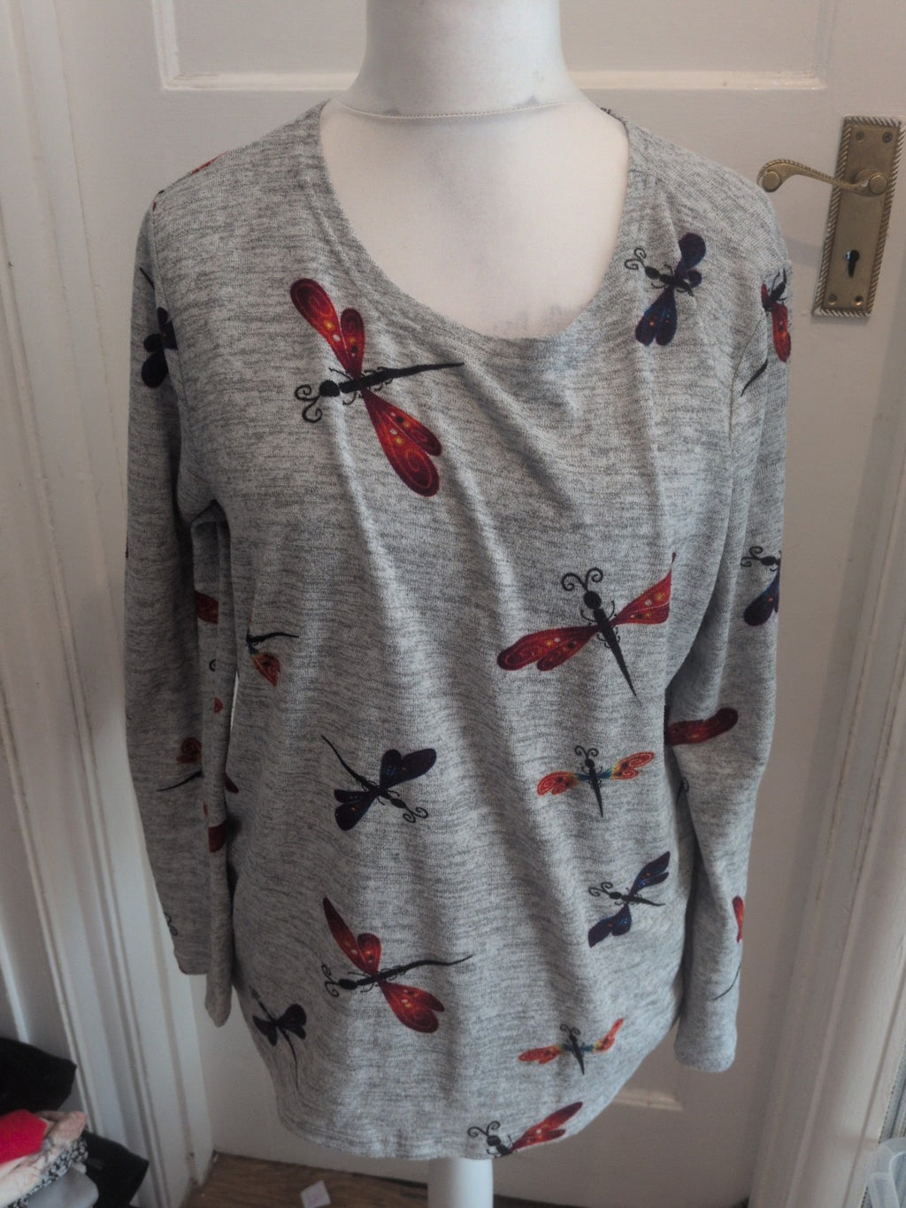 Stella Morgan 12 Grey Dragonfly Long Sleeve Jumper