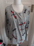 Stella Morgan 12 Grey Dragonfly Long Sleeve Jumper