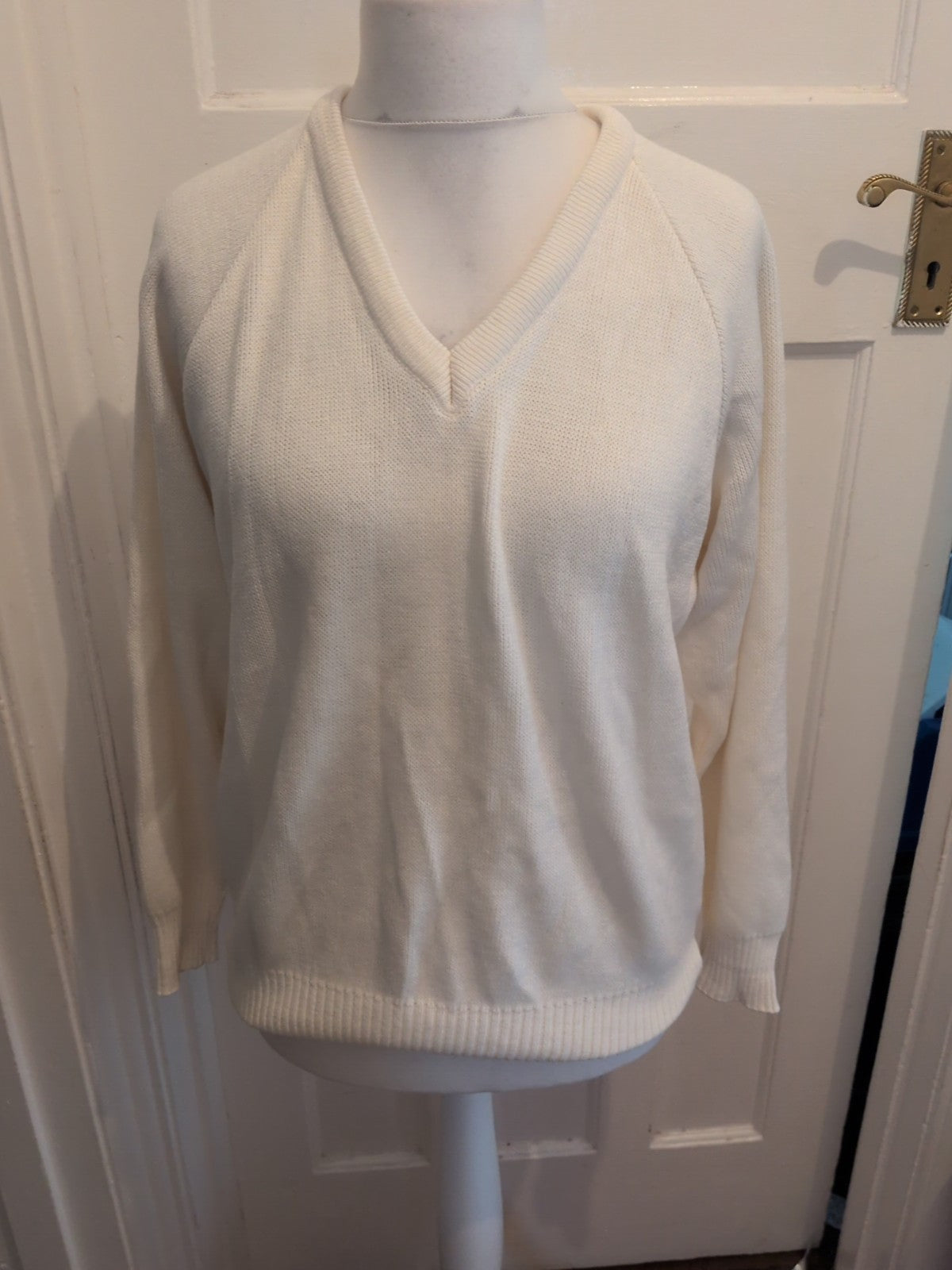 Emsmorn 36" White Long Sleeve Jumper