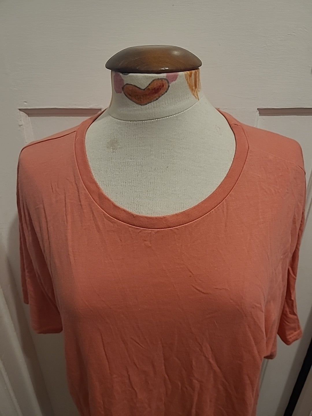 Mens George 2XL Samon Coloured Short Sleeve Top