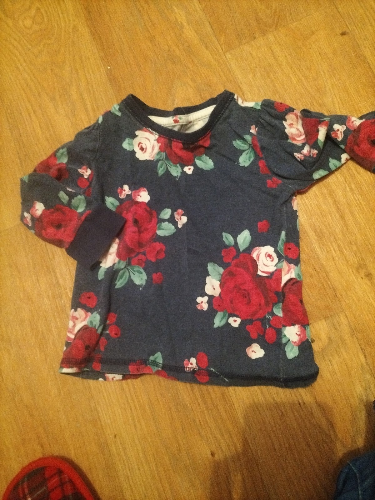 Girls Tu Age 18-24 Months Navy Floral Tshirt
