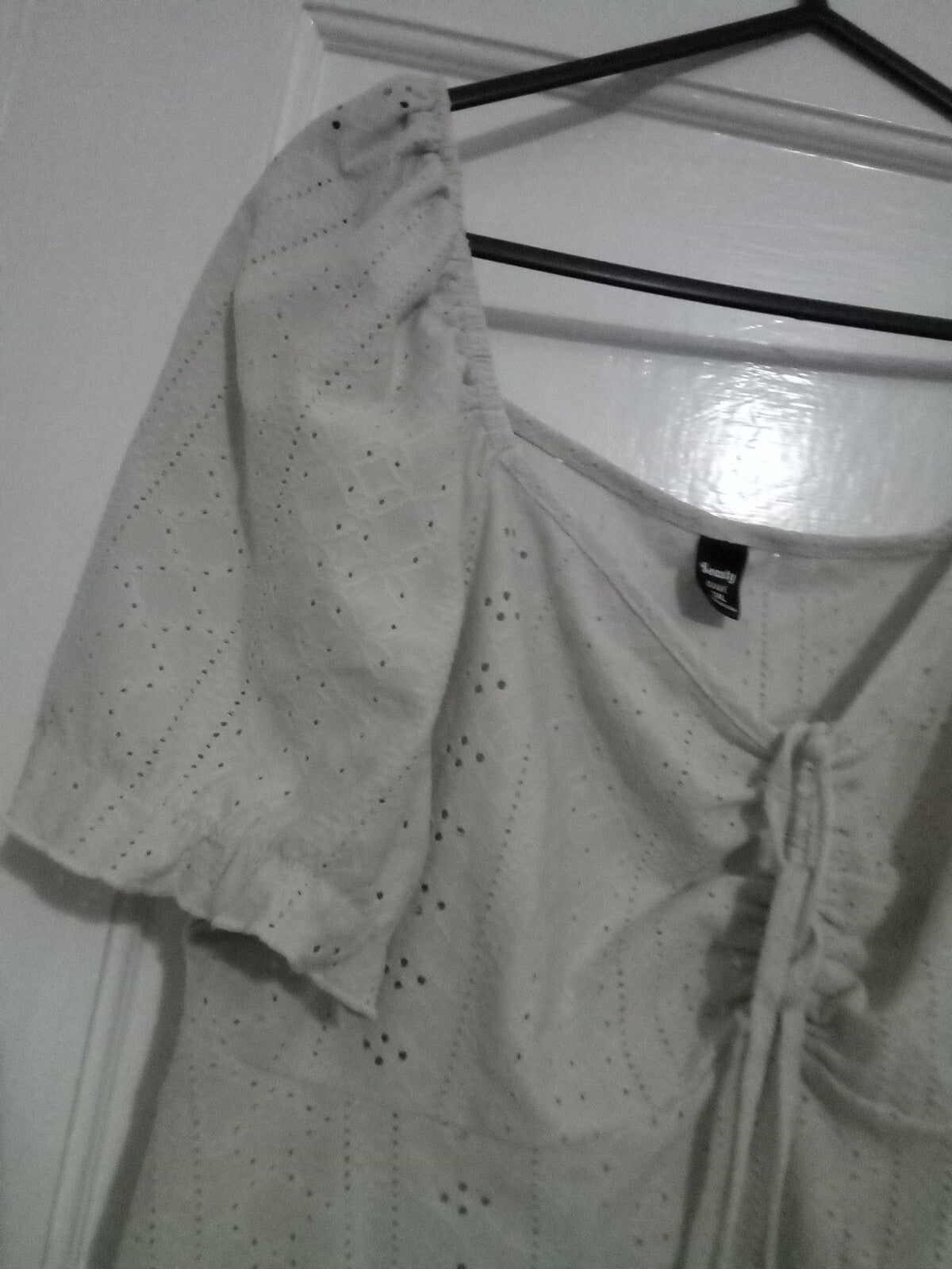 Ladies Seasty Curve 1xl Off White Short Sleeved Top