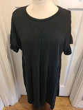 Ladies New Look Size 14 Black Short Sleeved A-line Dress