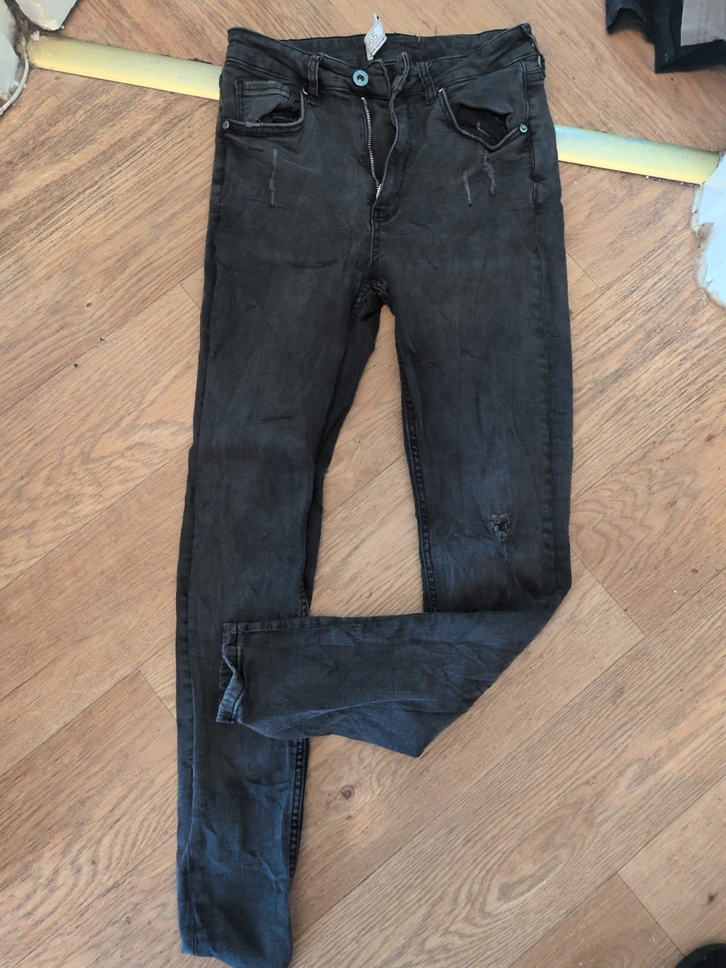 Denim365 12r Premium Alex Mid Rise Skinny(Rip In Knee)