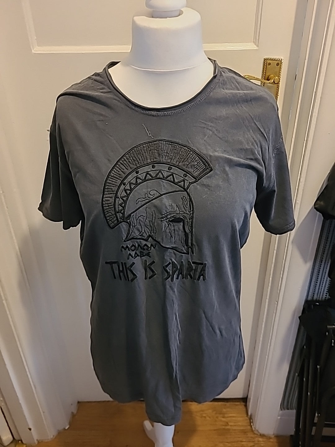 Ladies Size XL Grey This Is Sparta Tshirt