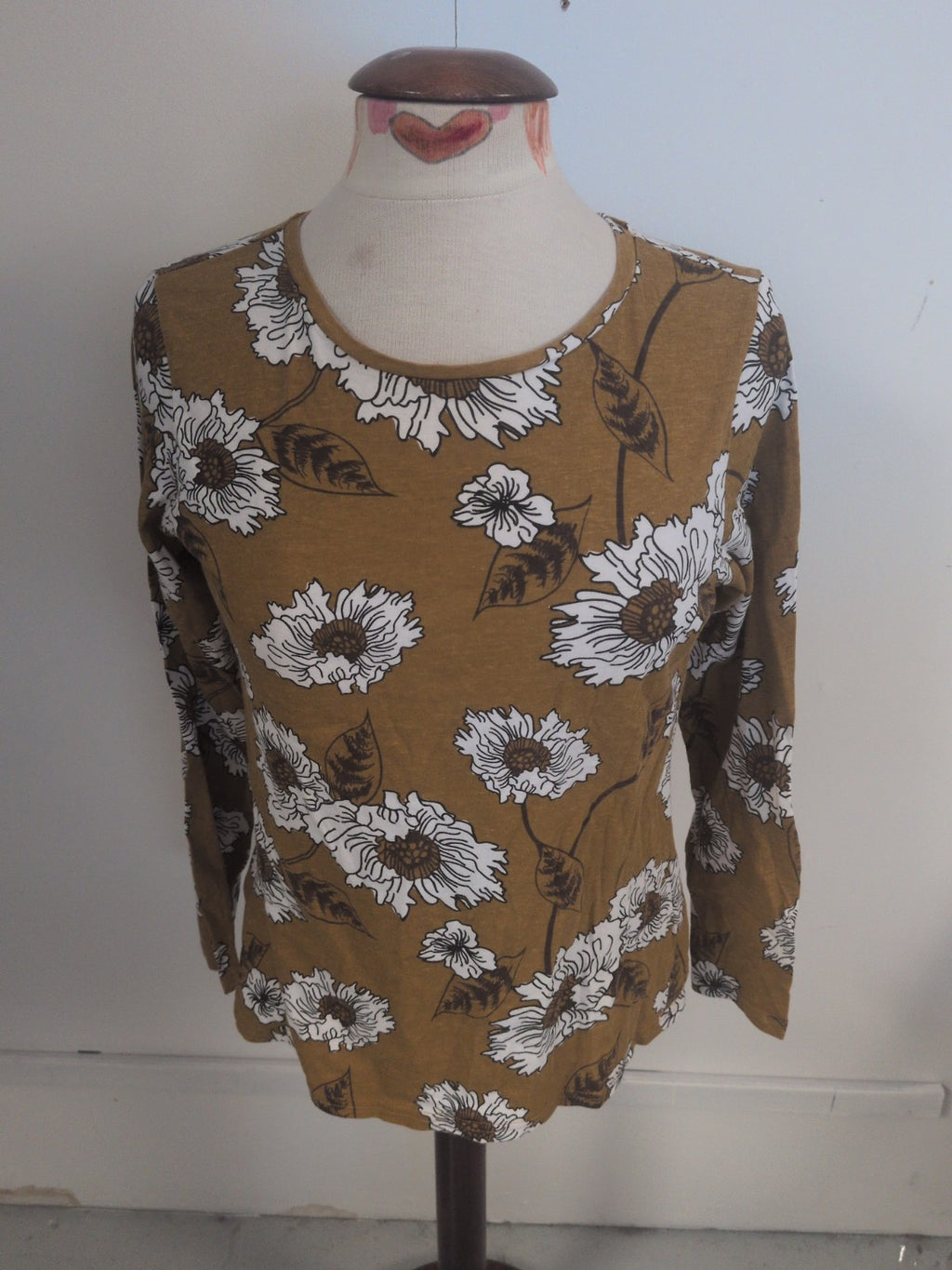 Pep&Co 16 Brown Floral Long Sleeve T-shirt