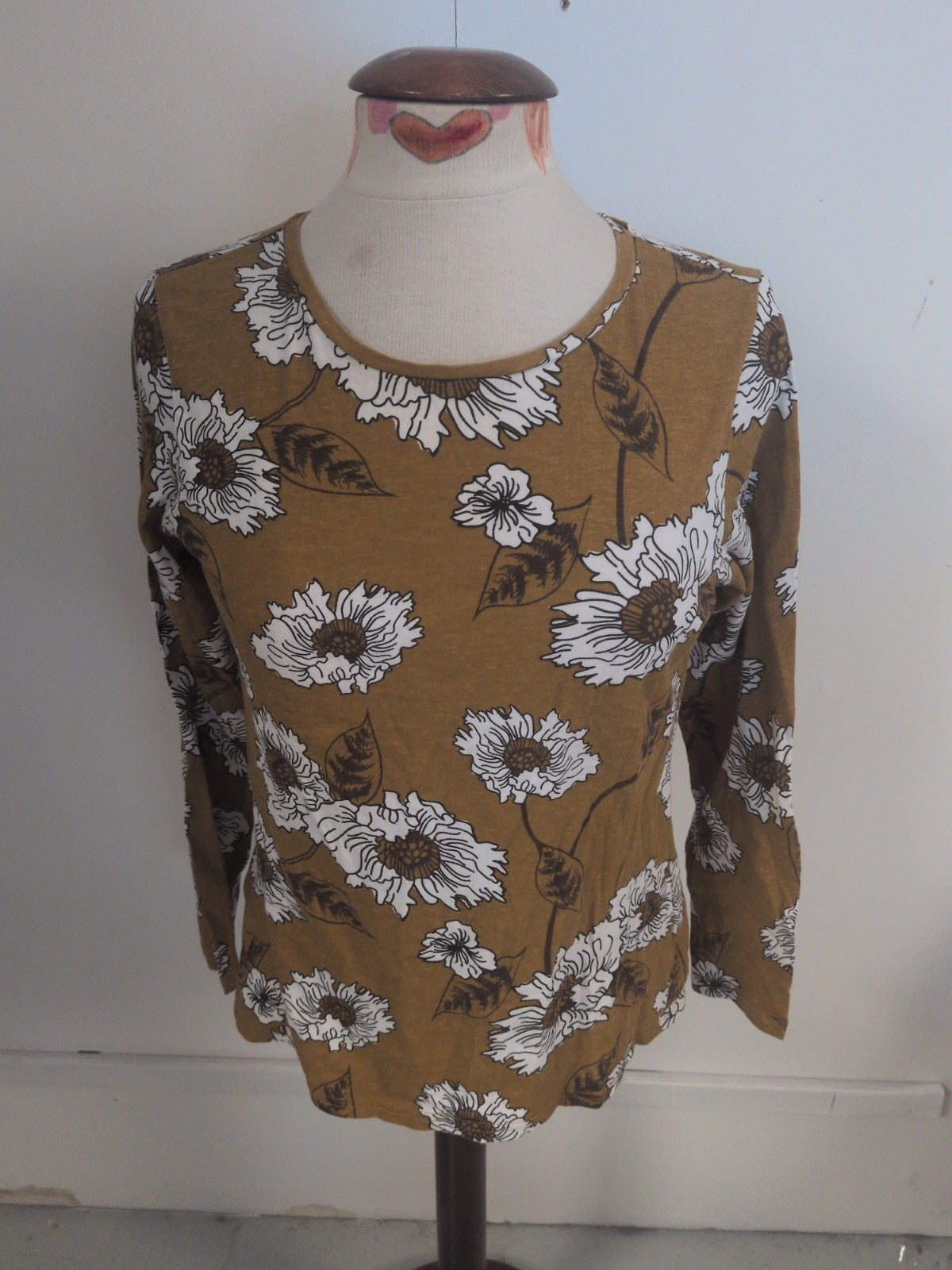 Pep&Co 16 Brown Floral Long Sleeve T-shirt