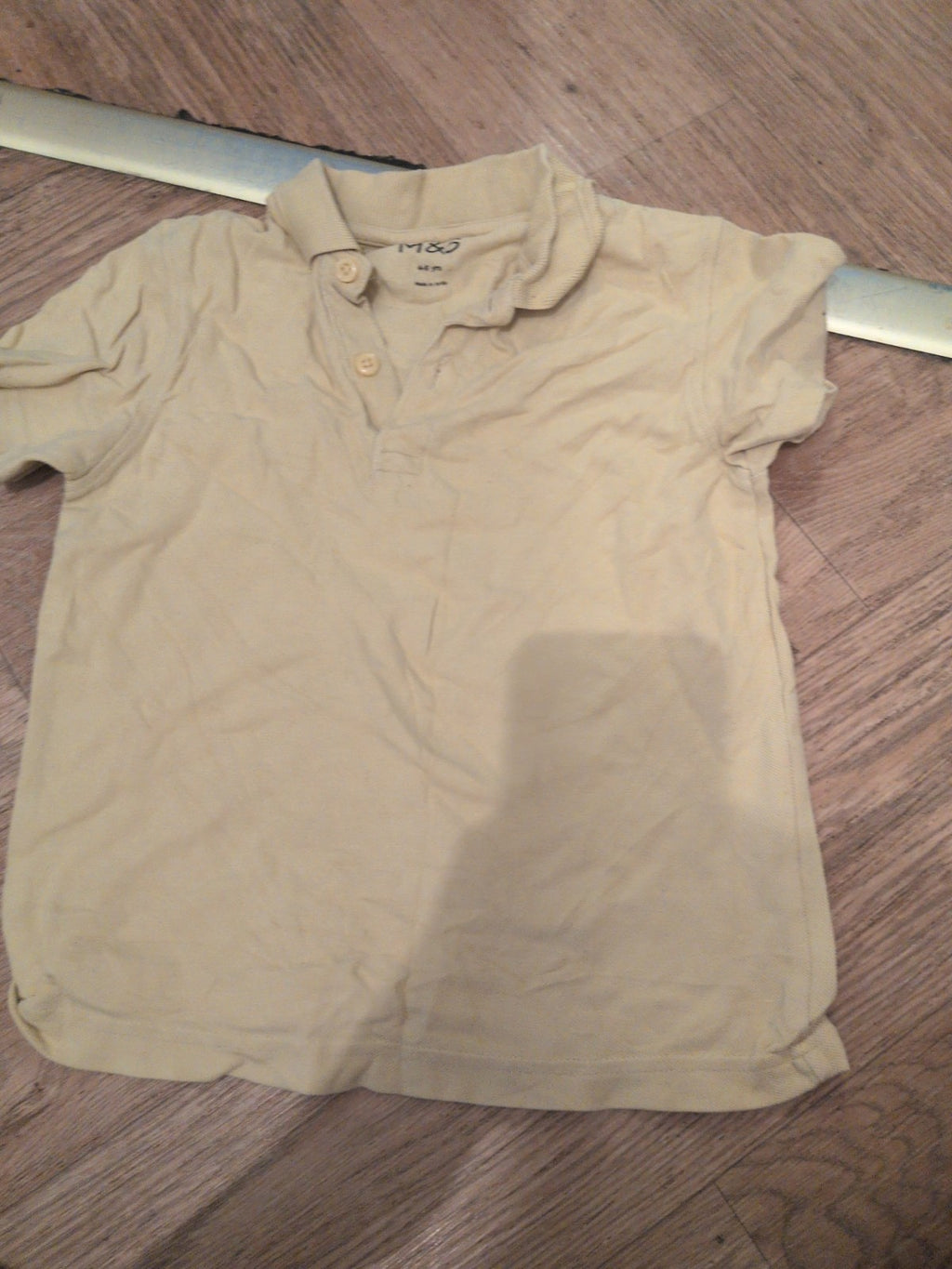 M&S 4-5 Years Yellow Short Sleeve Polo