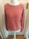 Primark 16 Red Fleck Long Sleeve Jumper Pullover