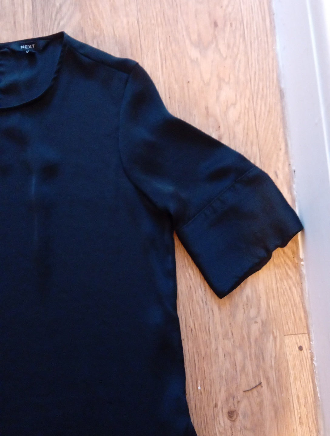 Ladies Next Size 6 Black Short Sleeved Round Neck Tshirt