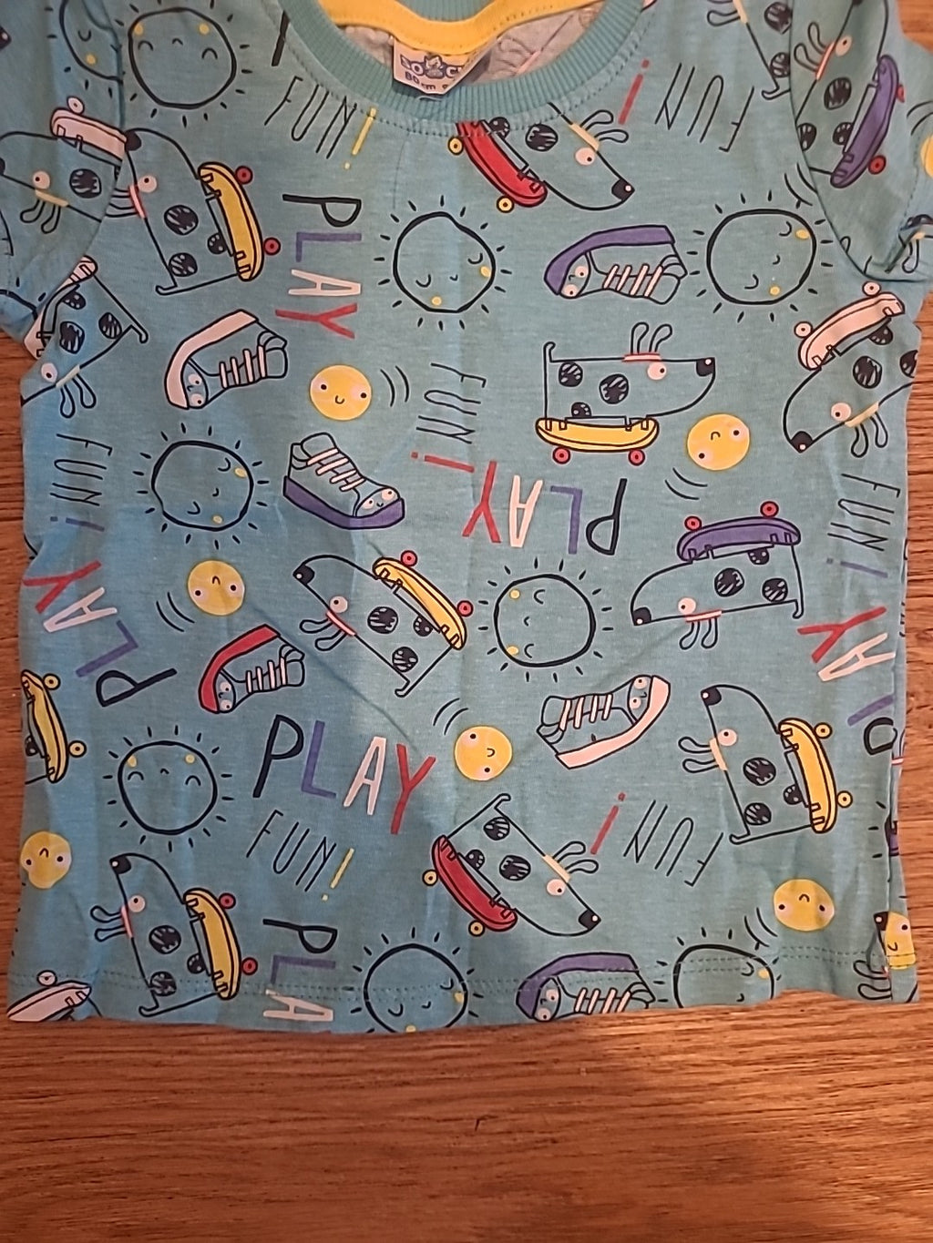 So Cute 9-12 Months Blue "Play" Tshirt