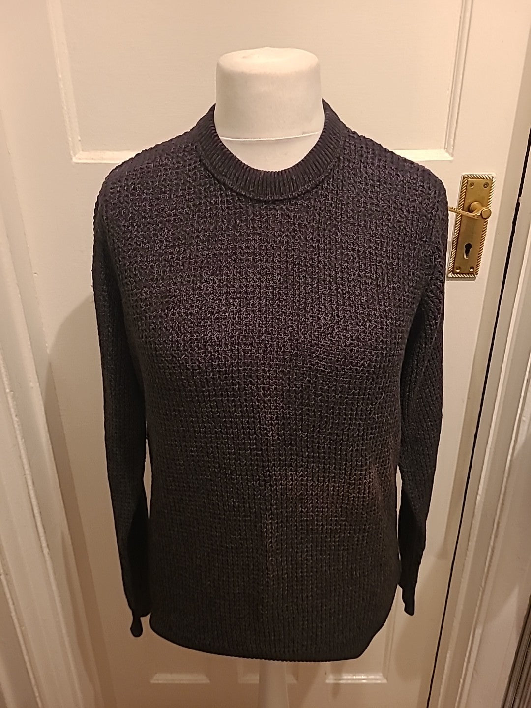 Mens Primark Size M Dark Grey Knit Jumper
