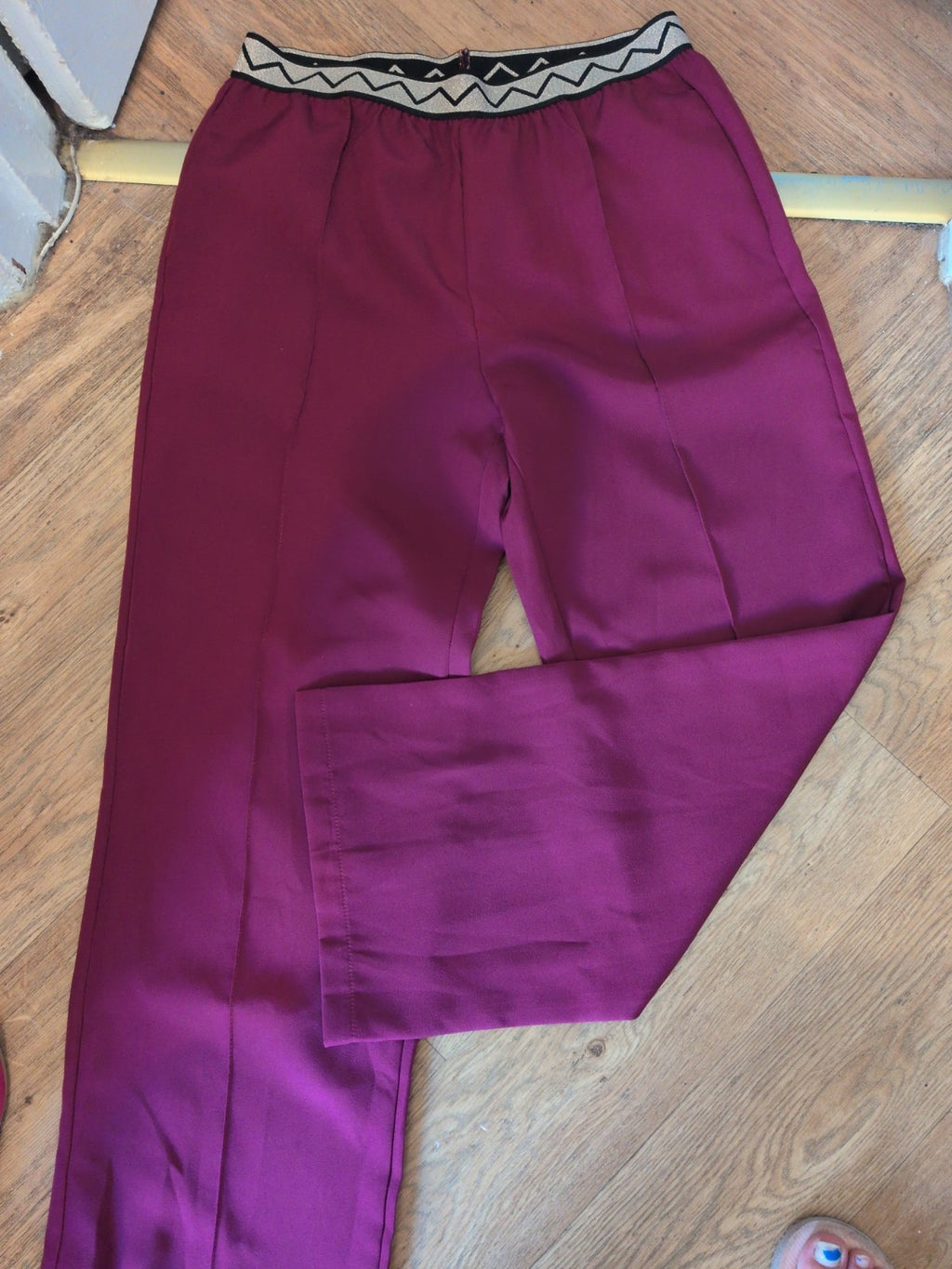 XL Purple Elasticated Trousers
