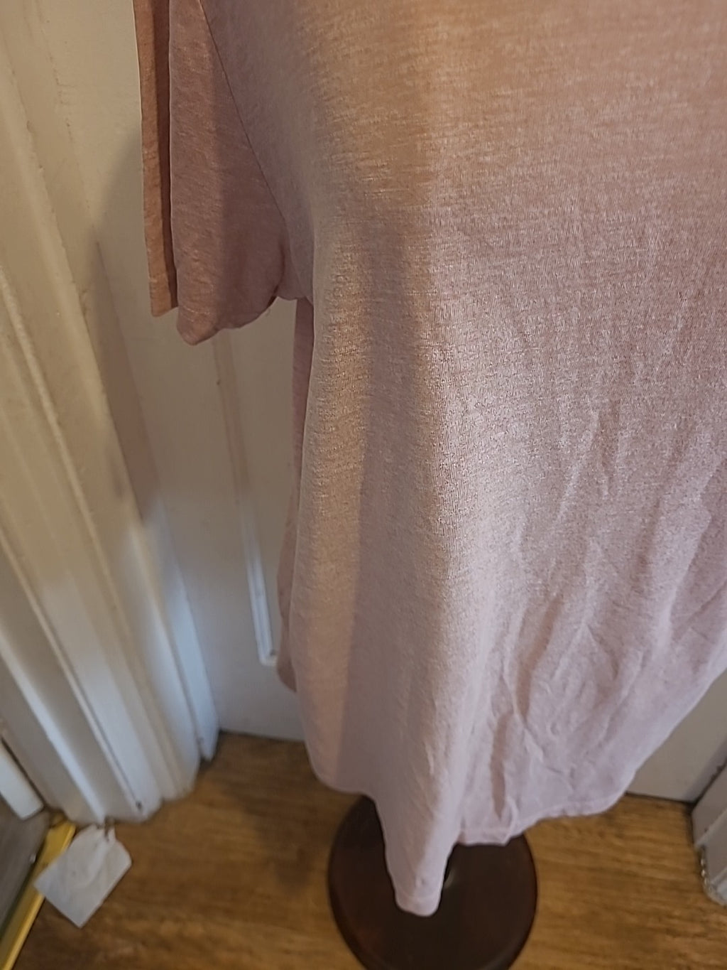 Mens Peacocks Size Large Pale Pink Short Sleeved Tshirt