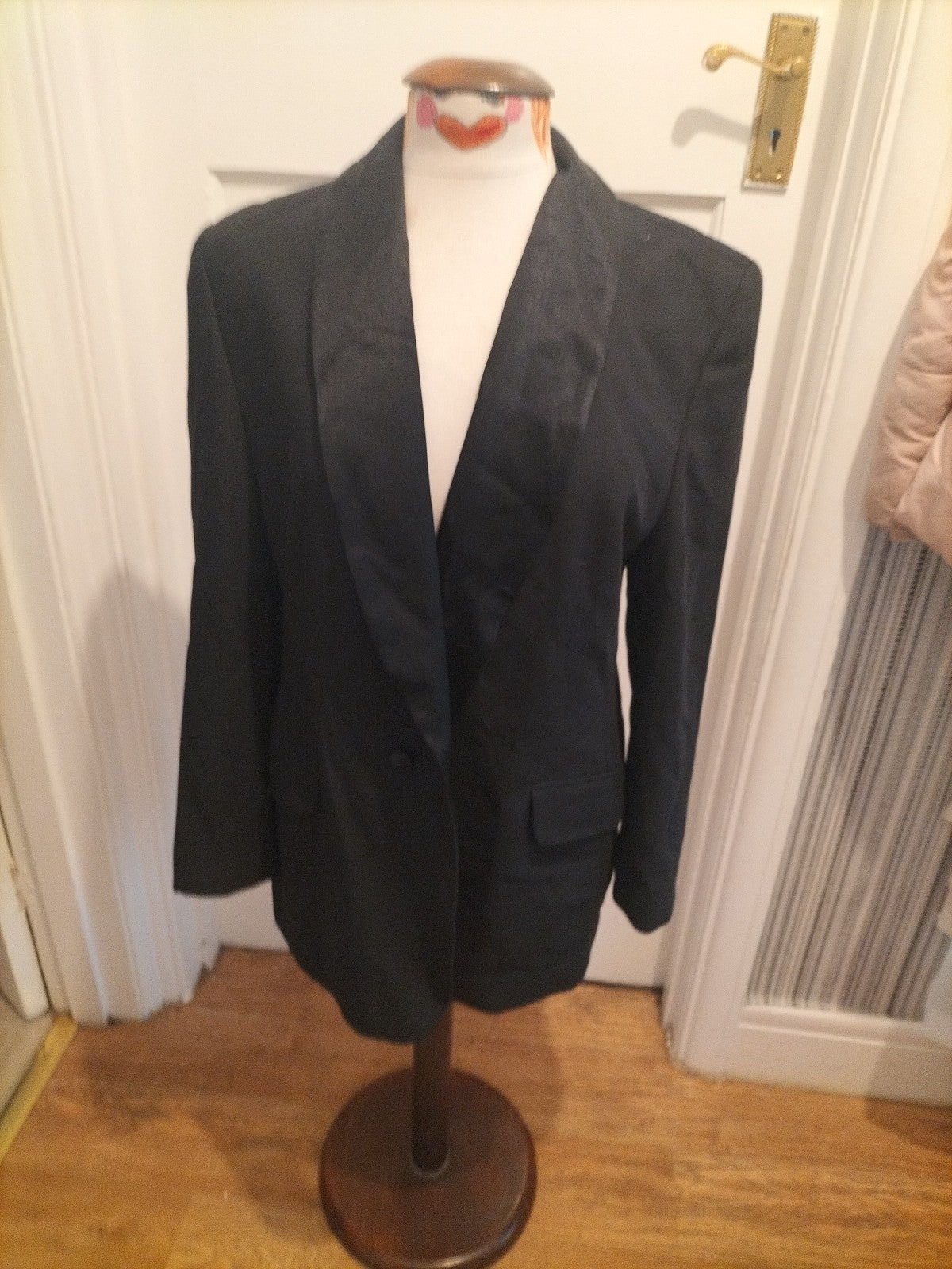 Ladies Design Mur Size Euro 40 Black Lined Blazer