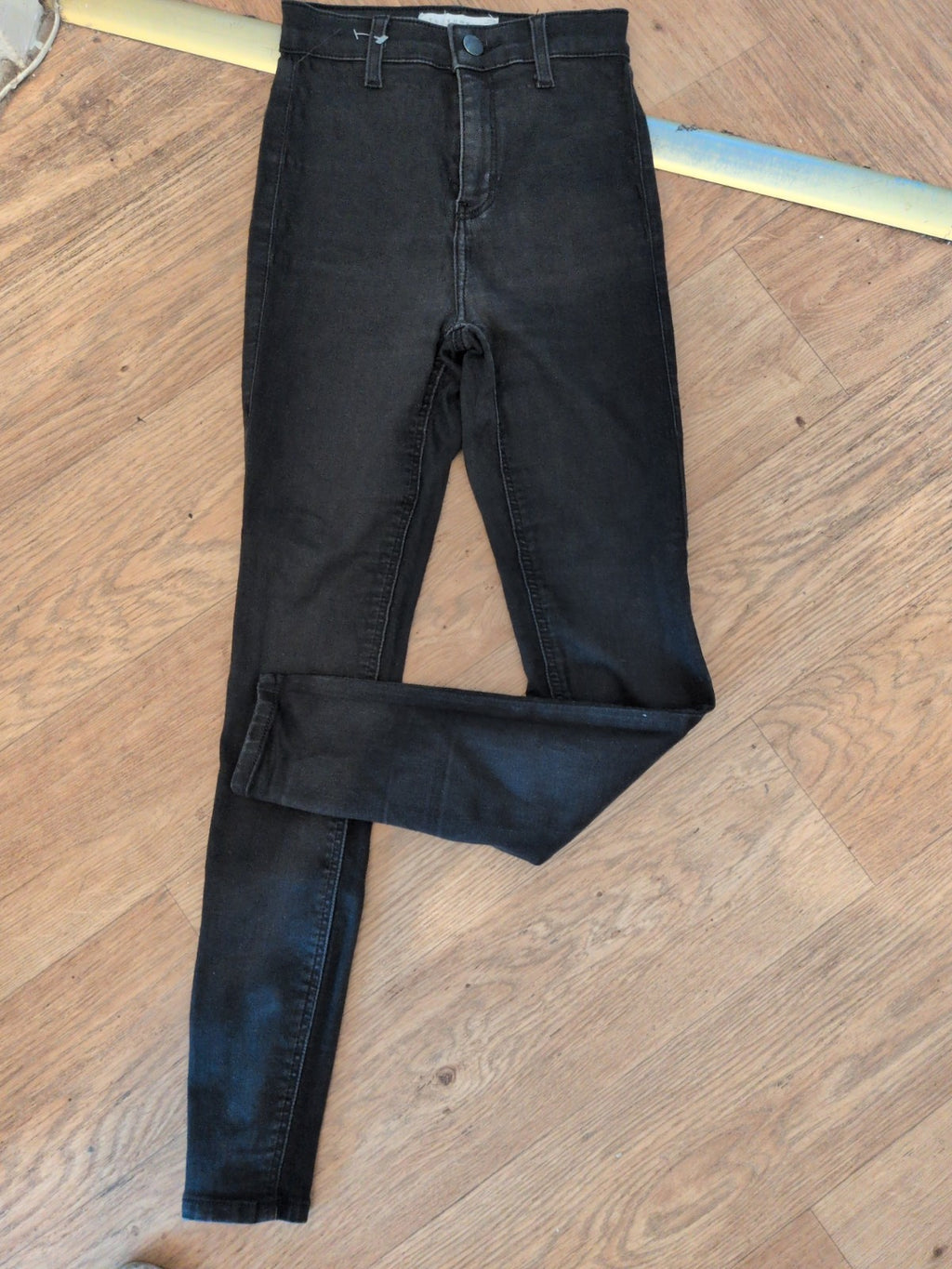 Topshop XS Petite "Joni" Black Skinny Jeans