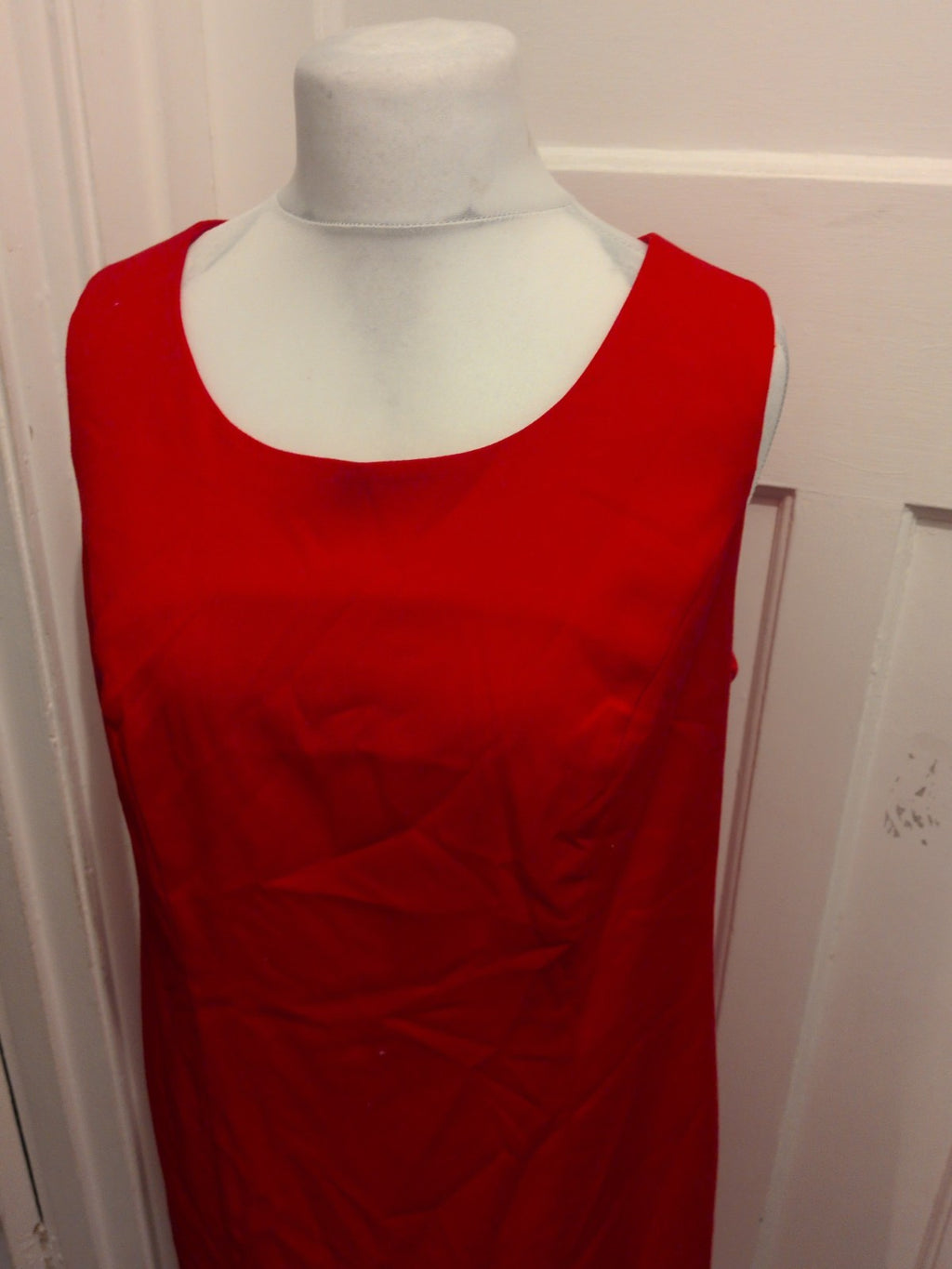 BPC Bonprix 18 Red Lined Sleeveless Dress