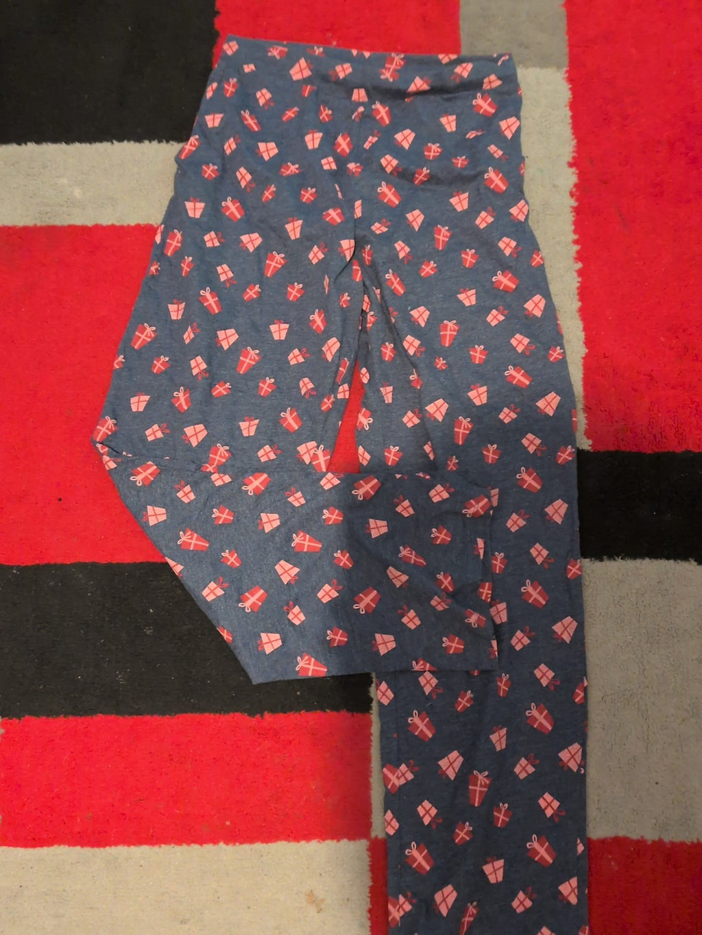 Ladies Tu Size 8 Navy Present Pyjama/Leggings