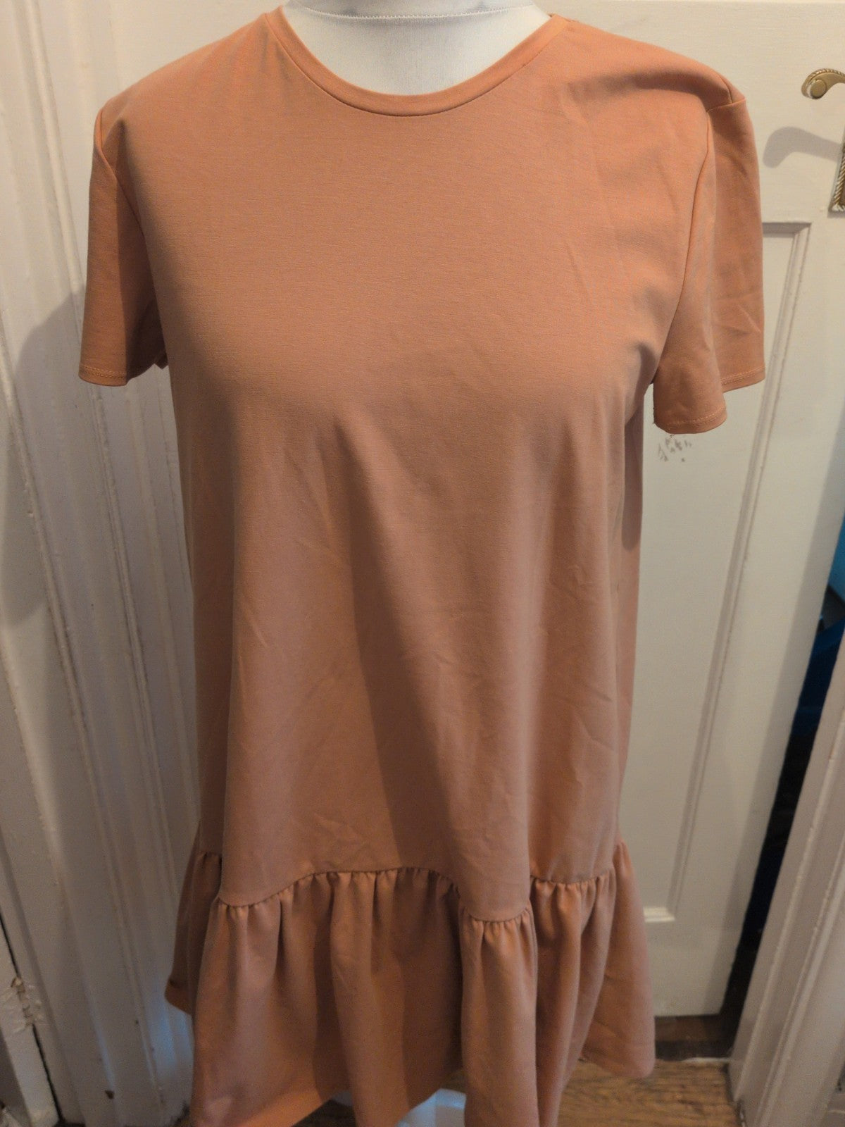 XL Blush Short Sleeve Midi Dress