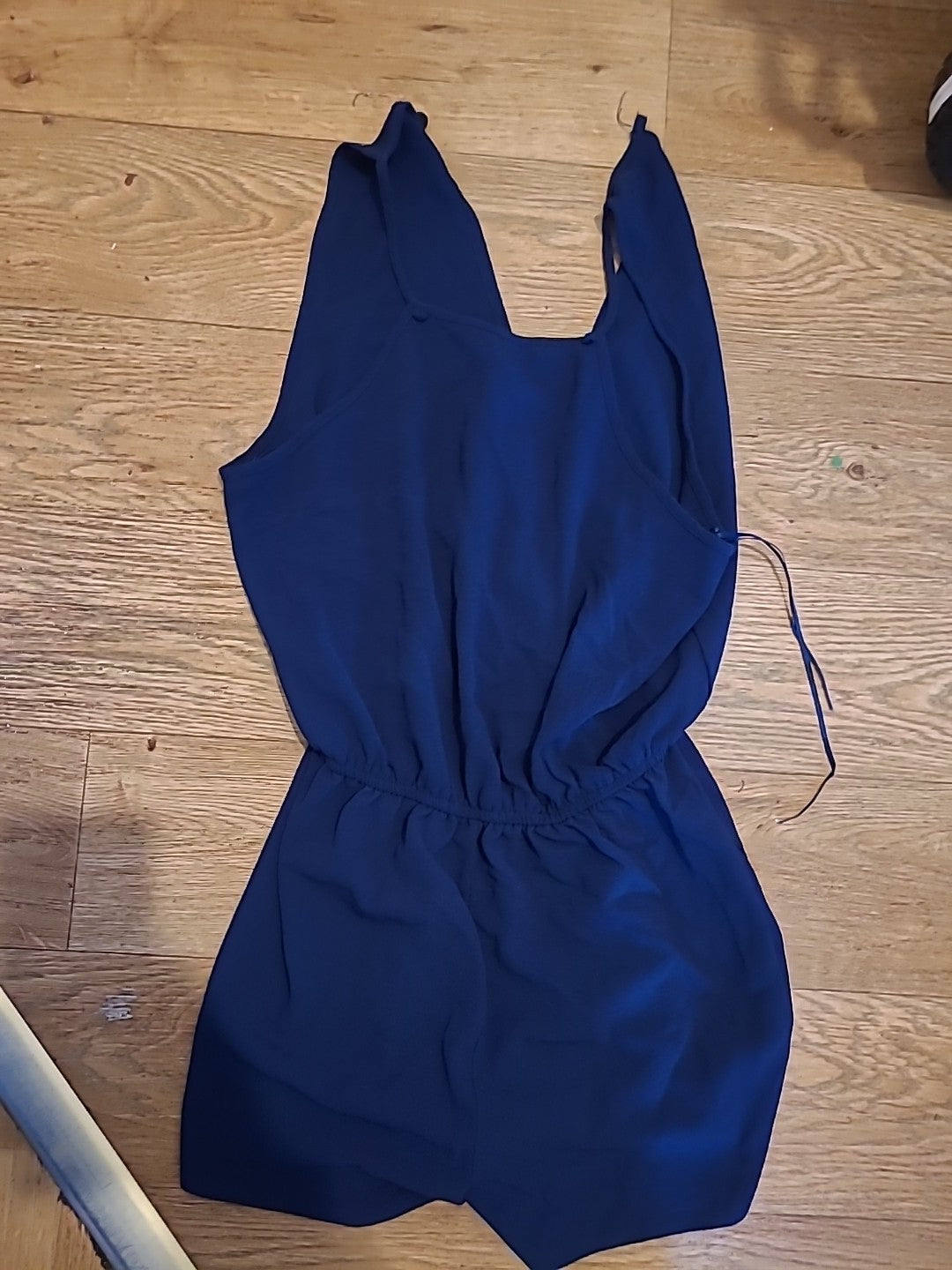 Ladies Primark Size 10 Navy Blue Sleeveless Playsuit