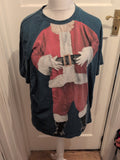 Tu 2XL Teal Santa Short Sleeve T-shirt