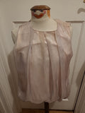 Ladies Primark Size 14 Baby Pink Sleeveless Lined Blouse