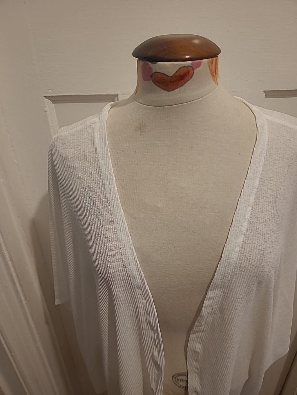 Ladies Emery Rose Size 5XL White Short Sleeved Longline Blouse