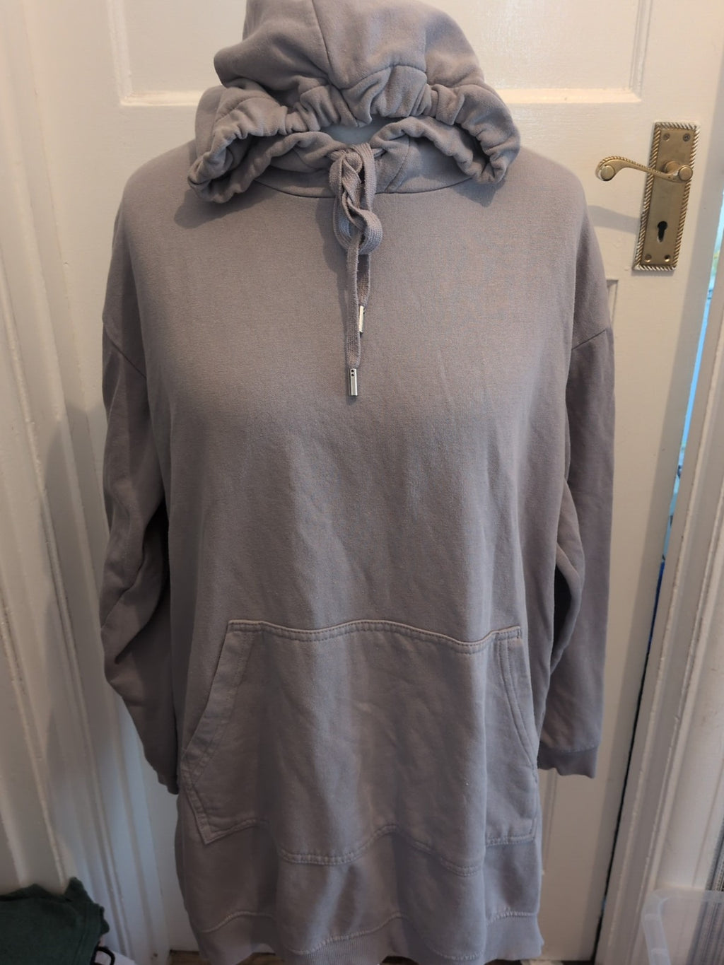 H&M Basics Medium Grey Stone Pullover Hoodie