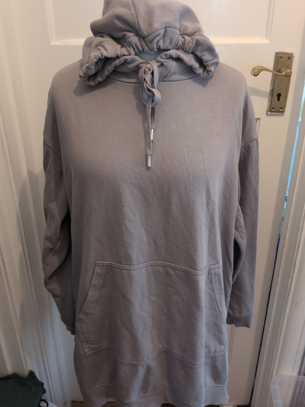 H&M Basics Medium Grey Stone Pullover Hoodie