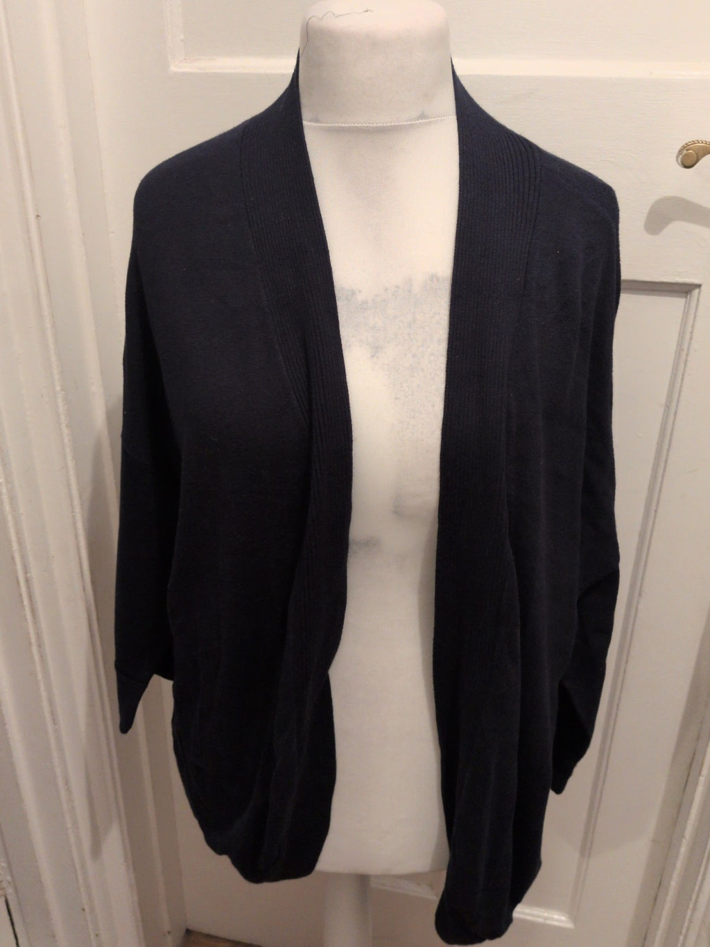 Wallis XL Navy Long Sleeve Open Blouse/Cardigan