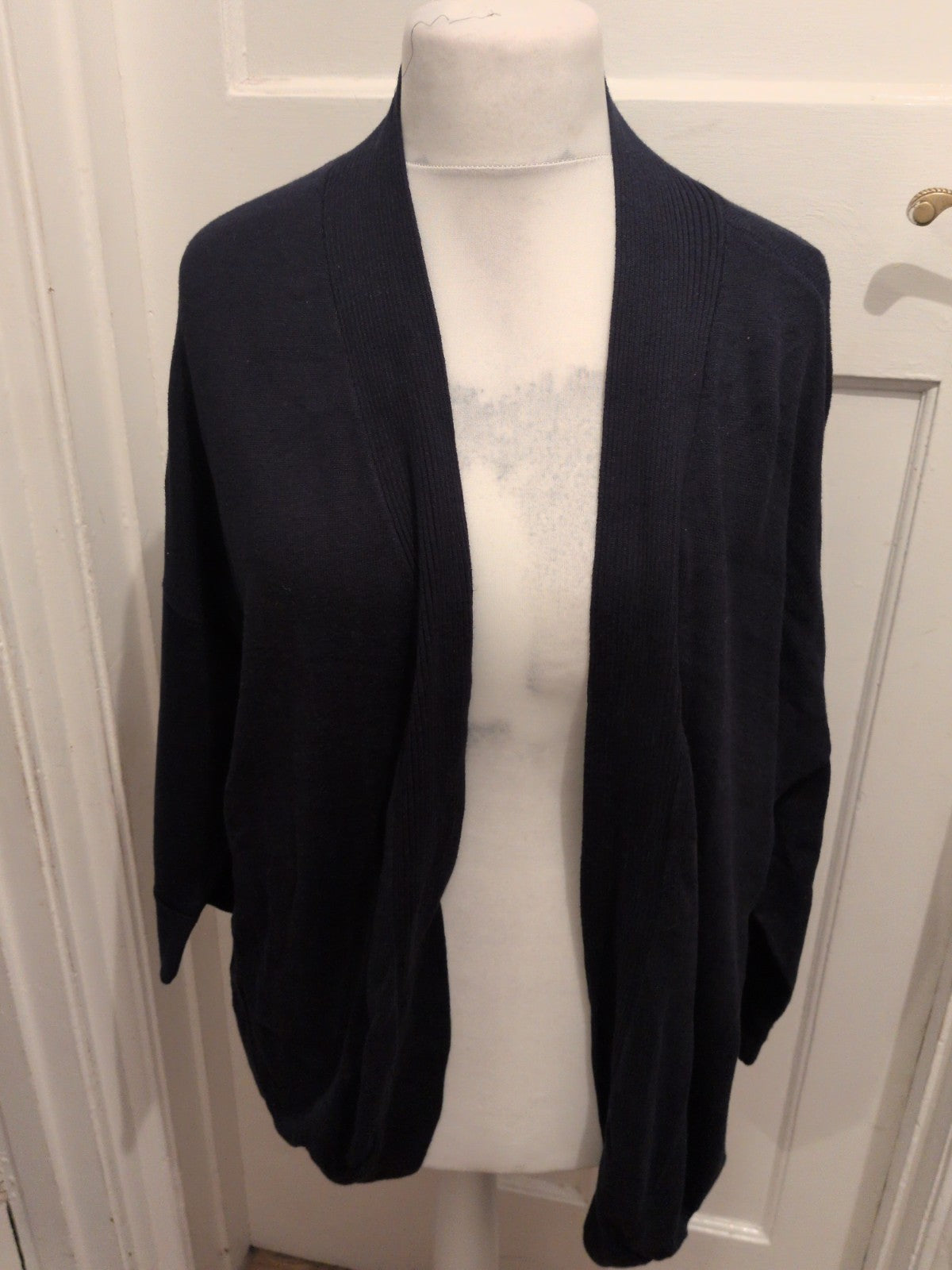 Wallis XL Navy Long Sleeve Open Blouse/Cardigan