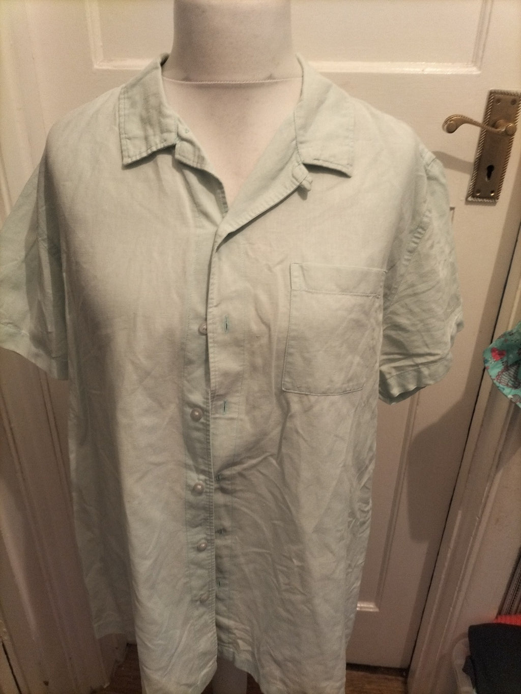 Red Herring XL Pale Aqua Short Sleeve Shirt