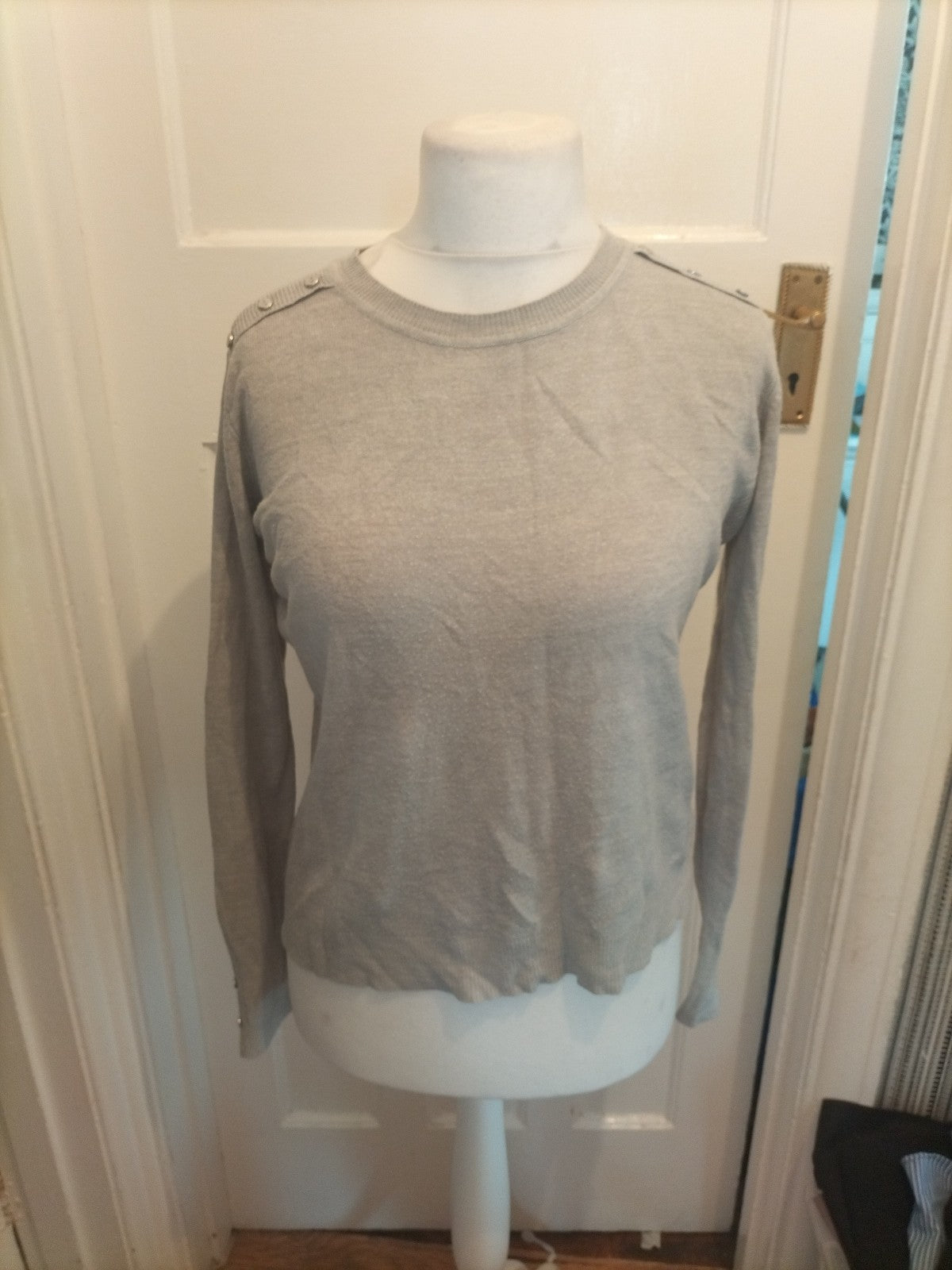 Ladies Primark Size M (12-14) Grey Lightweight Jumper