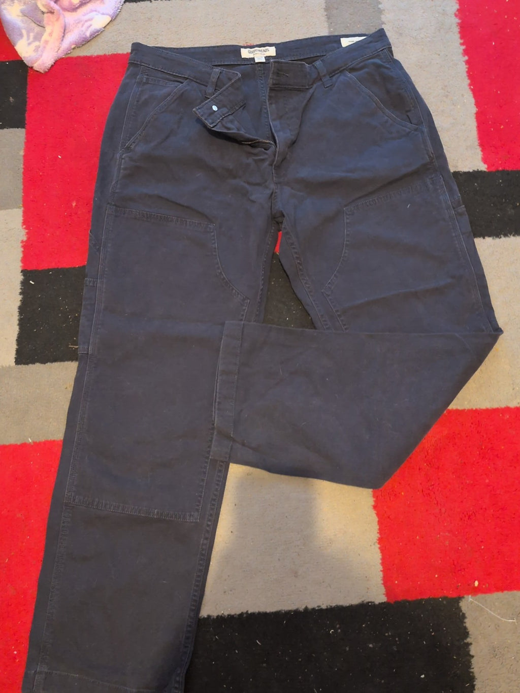 Goodthreads 35x28 Navy Straight Cargo Trousers