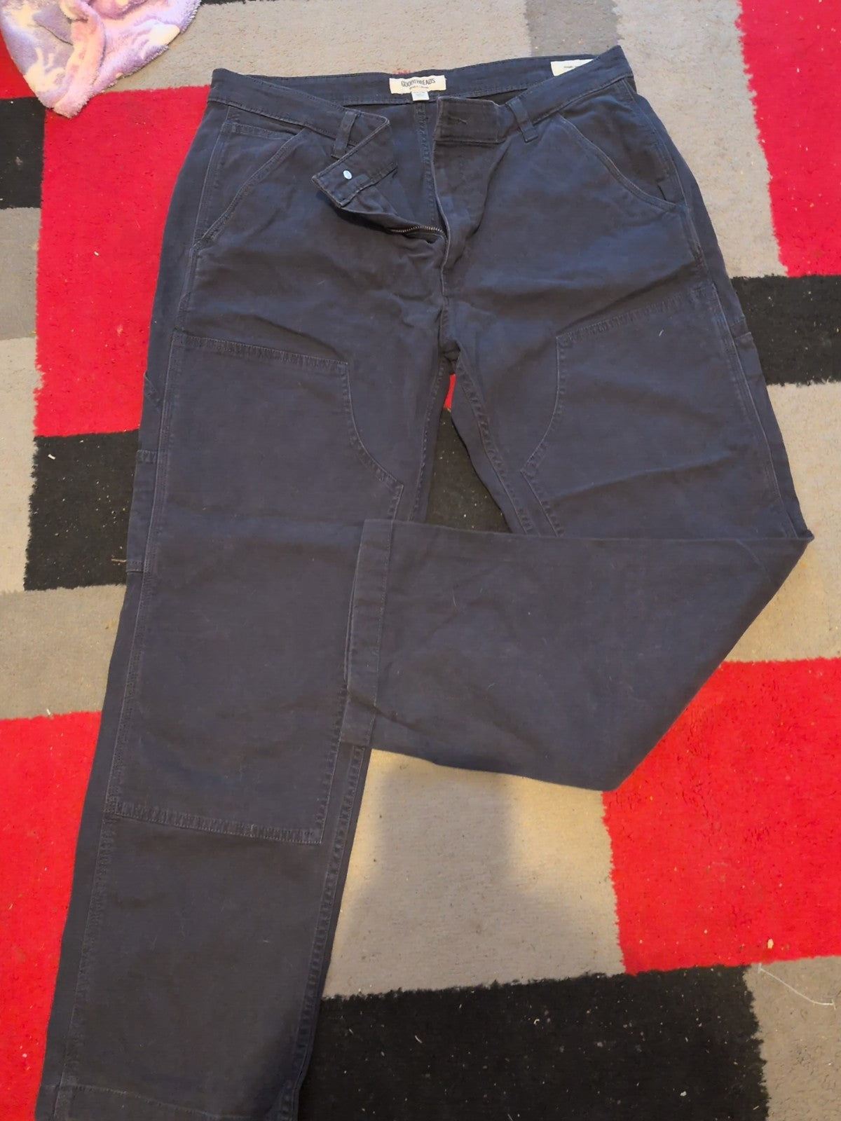 Goodthreads 35x28 Navy Straight Cargo Trousers