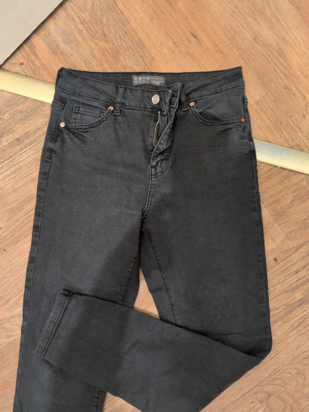 Ladies Denim&Co Primark 10 Charcoal Jegging Skinny Jeans