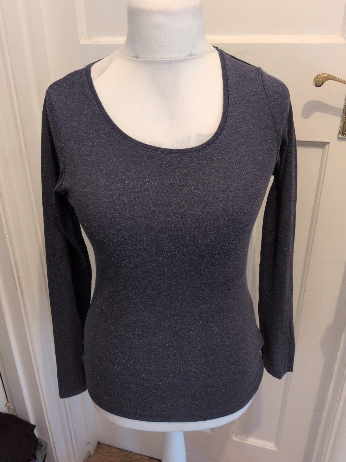 Logg Medium Navy Long Sleeve T-shirt Heavy Bobbling