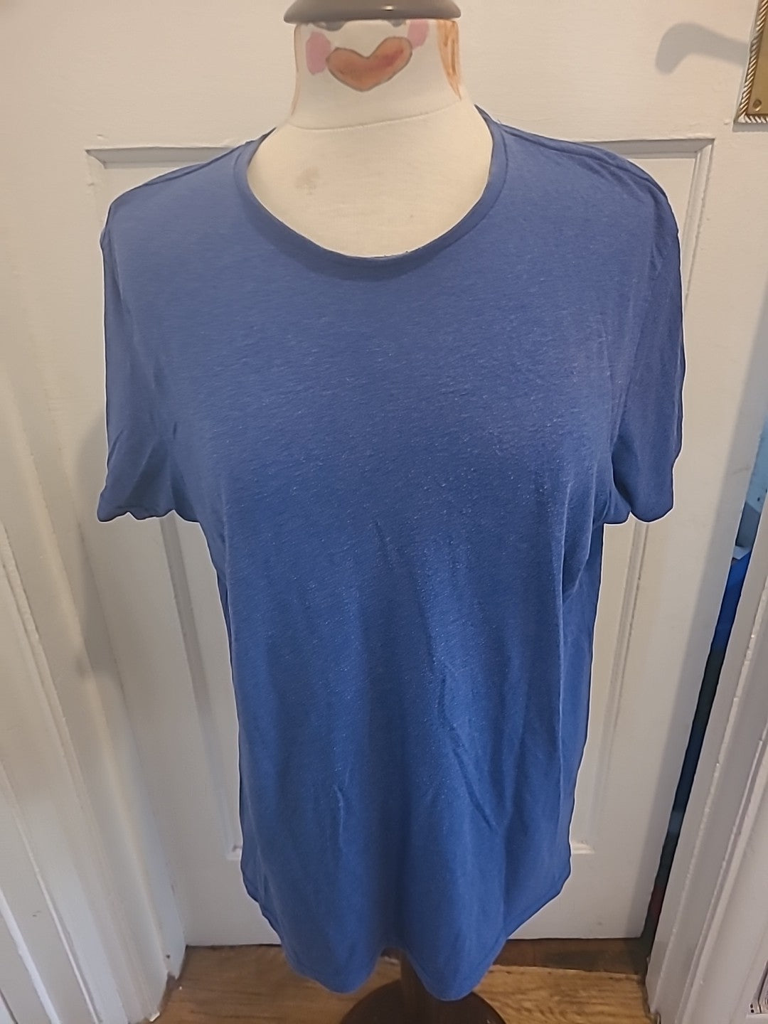 Mens Primark Size Large Slim Fit Navy Blue Tshirt