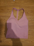 Ladies Size Small Pink Padded Breast Top