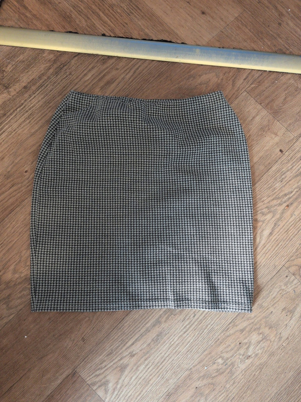 New Look Charcoal White 8 Short Mini Skirt