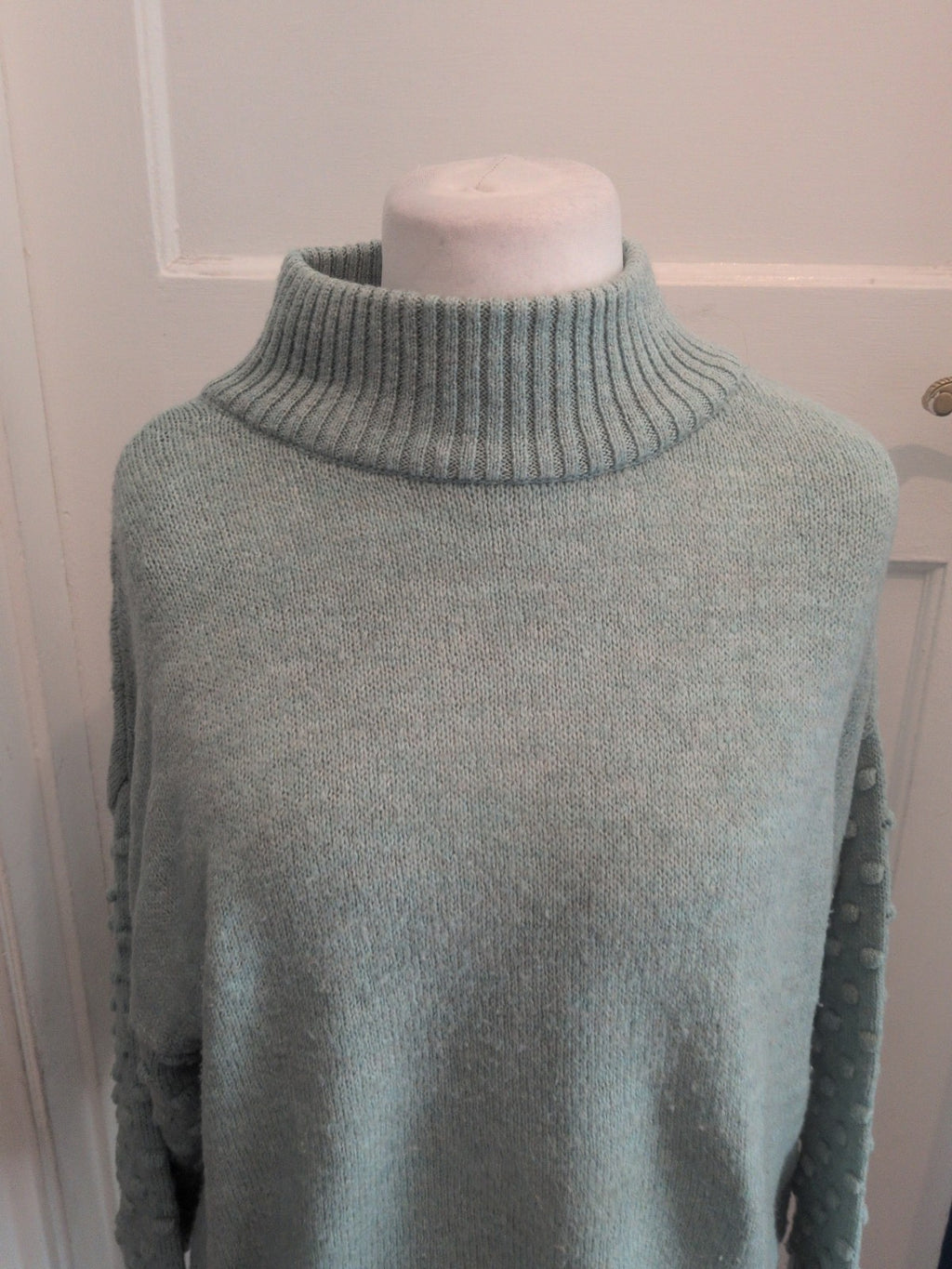 Next Medium Turquoise Cowl Neck Jumper
