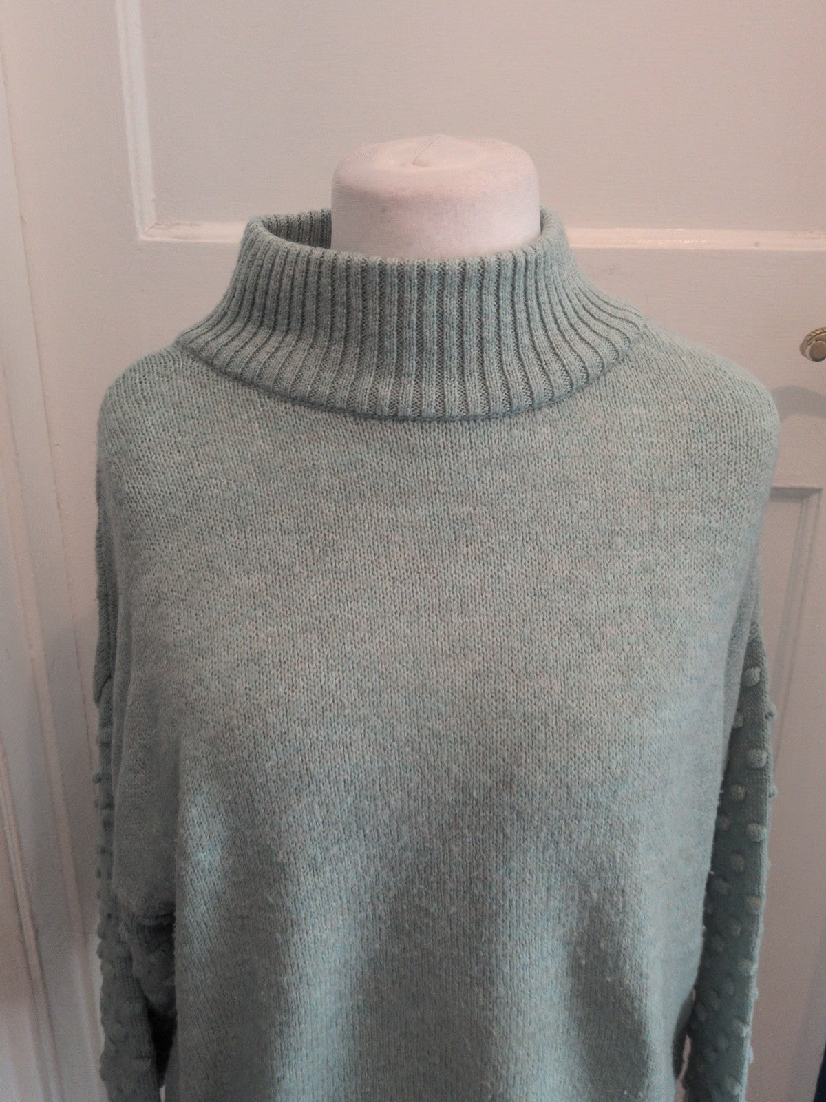 Next Medium Turquoise Cowl Neck Jumper
