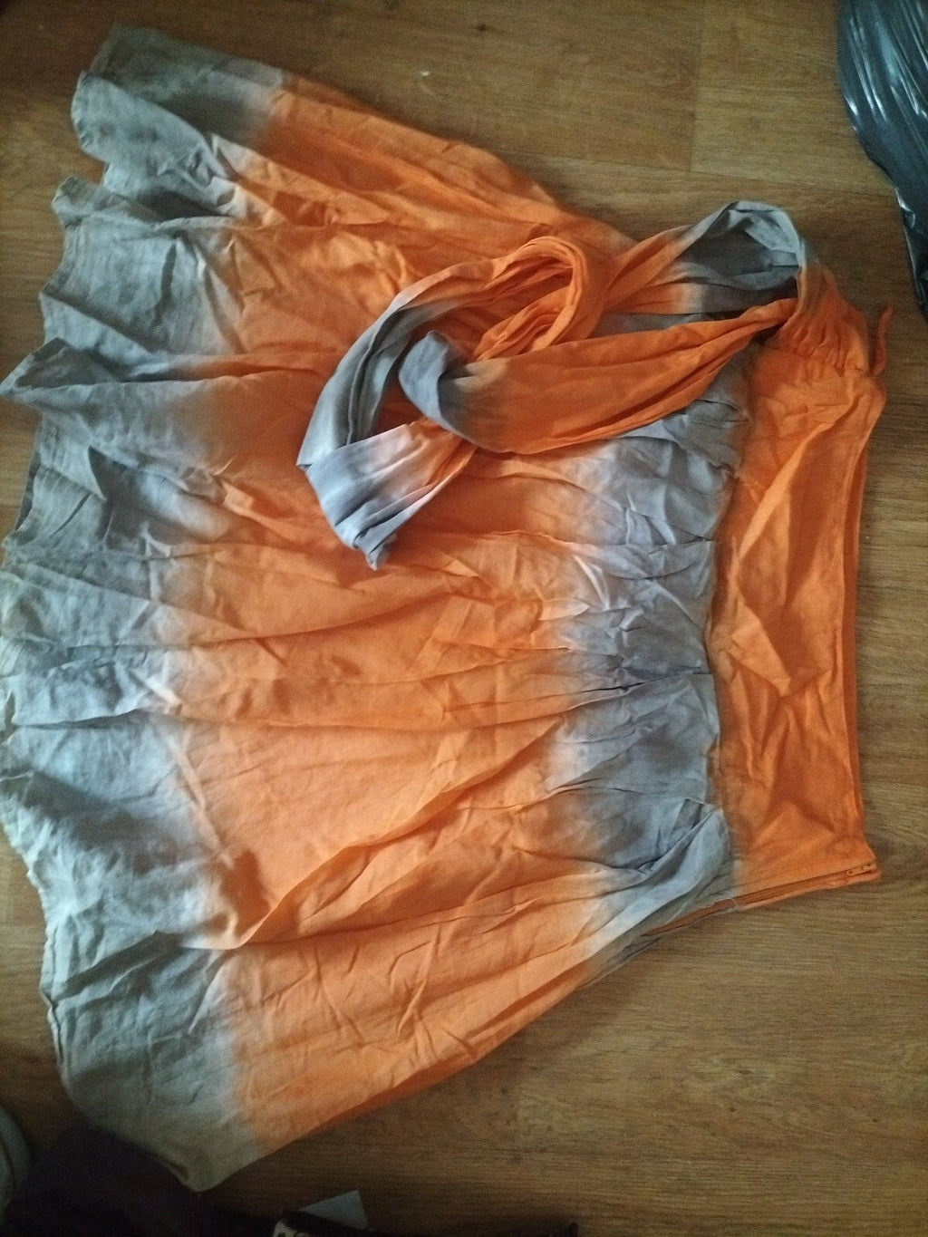 Ladies Primark Size 10 Orange Short Skirt