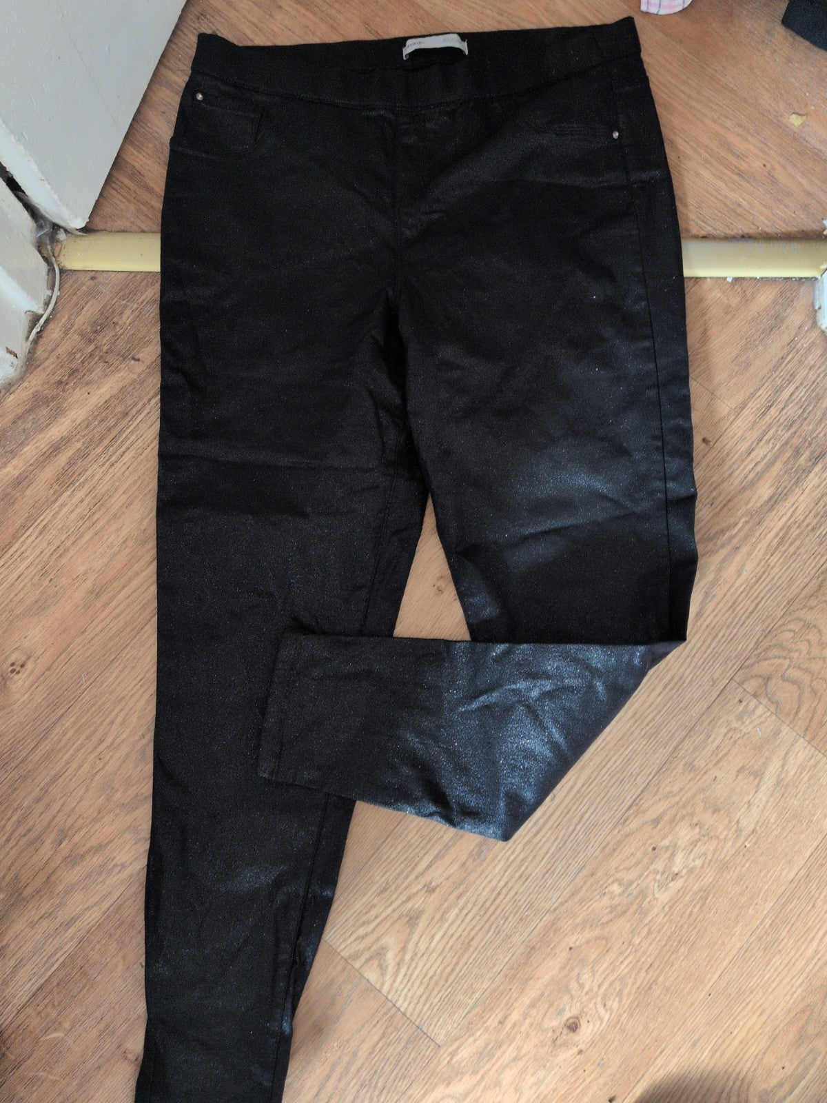 George 16 Black Sparkle Shiny Jegging