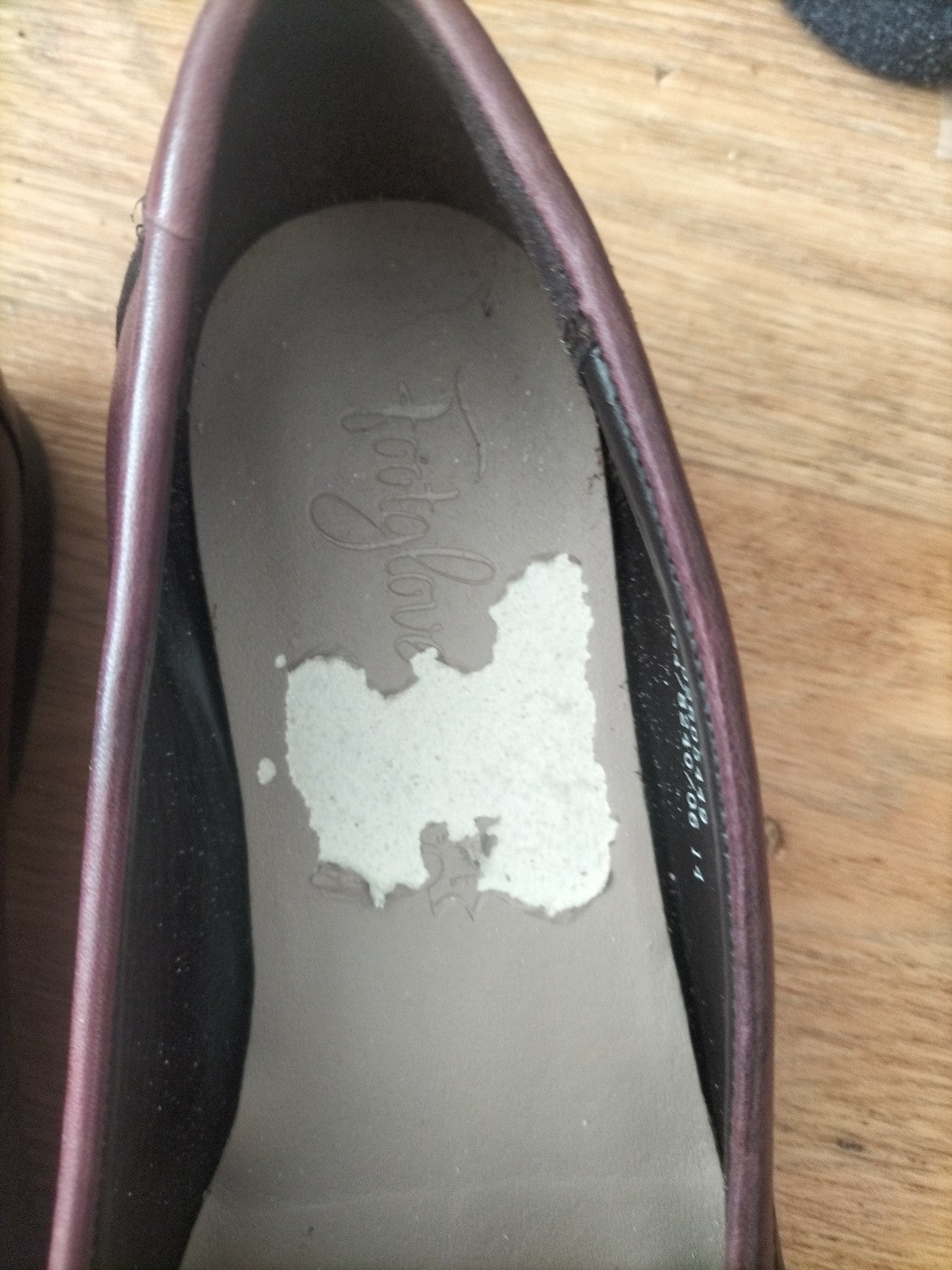 FootGlove UK 4 Purple Tiny Heel Shoes