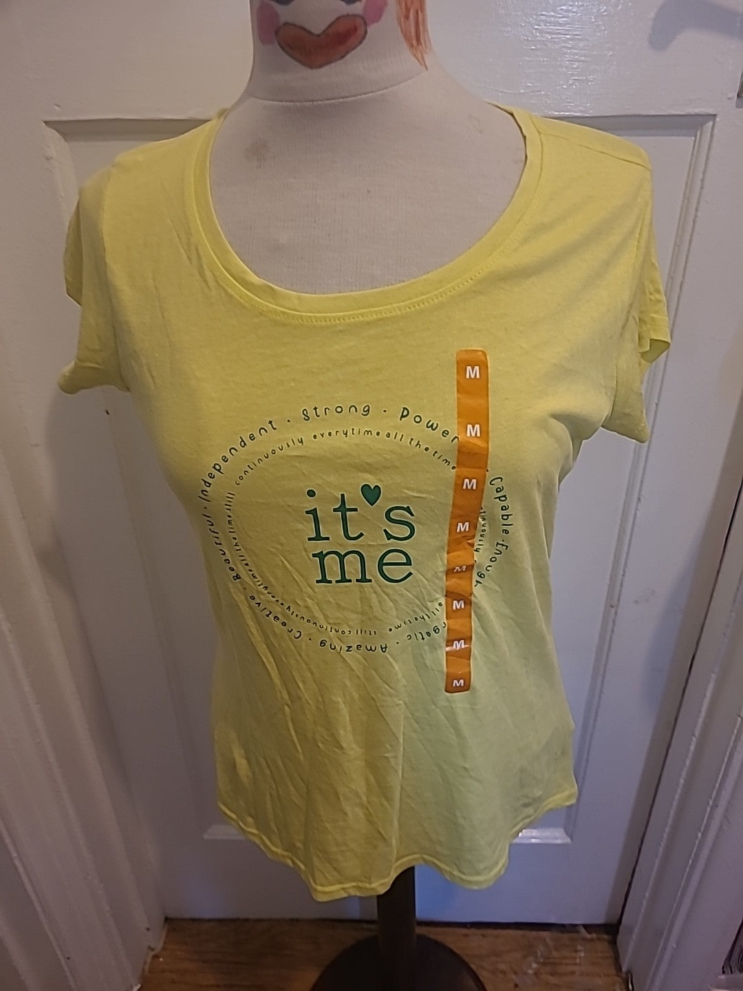Ladies Brand New T.shirt Size Med Lime