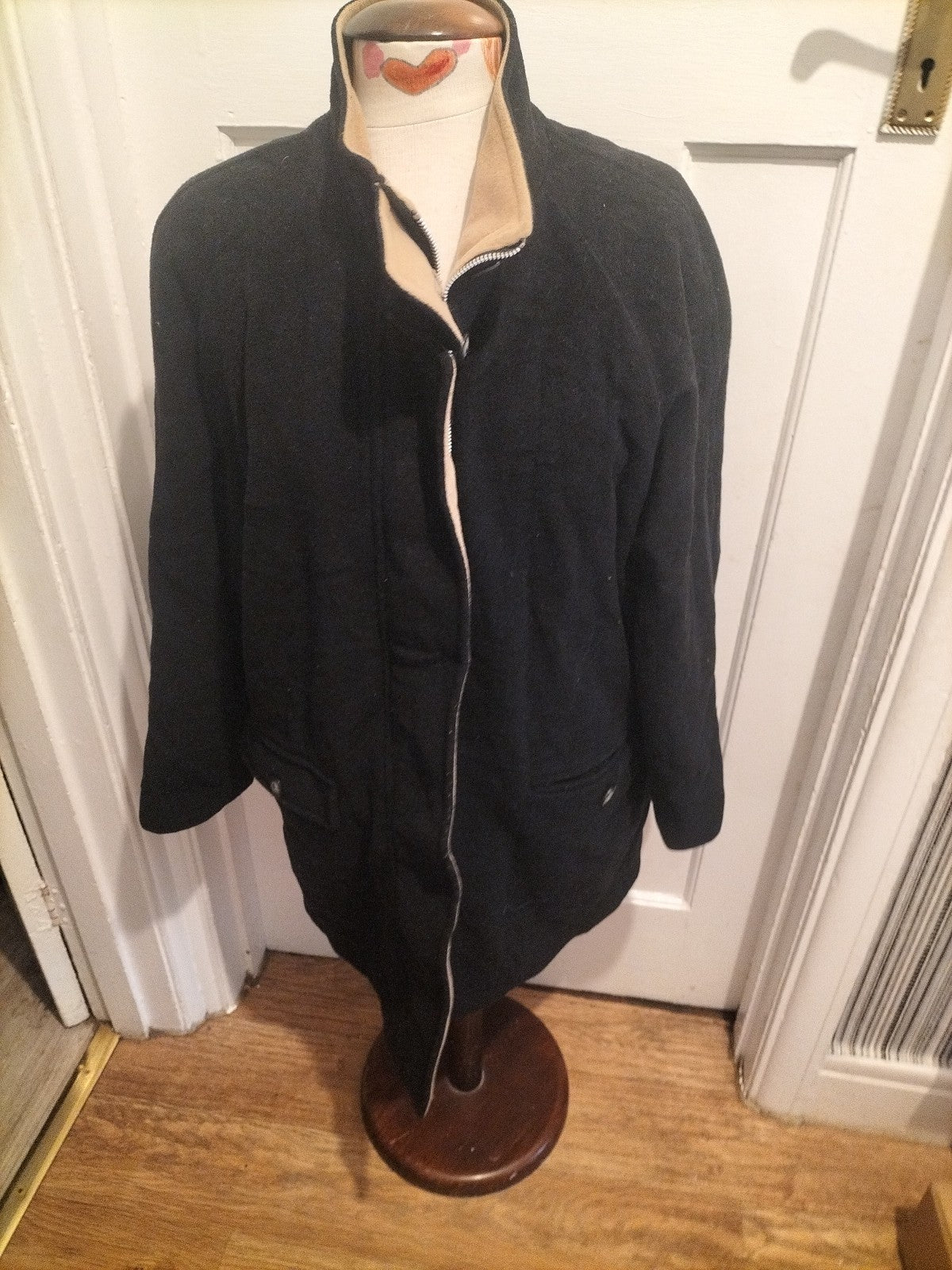 Ladies Miss Smith Size 14 Black Lined Coat