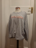 Ladies H&M Size XL Grey "Dreaming" Sweatshirt