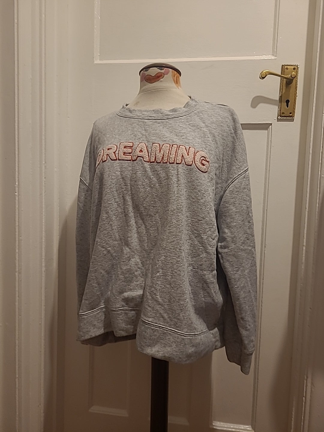 Ladies H&M Size XL Grey "Dreaming" Sweatshirt